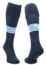 2x PUMA MANCHESTER CITY FC 2024/25 HOME SOCKS JUNIOR - UK 2.5-5 New