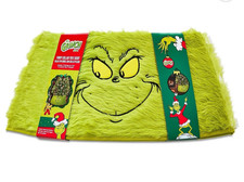 The Grinch Furry Collar Christmas Tree Skirt 3-Piece Sectional Holiday Decor