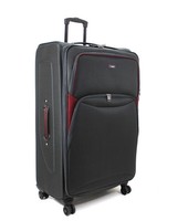 29 Inch LARGE 8 Wheel Suitcase Soft Shell Luggage Case Lightweight Expandable