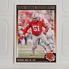 Michael Hall Jr. RC Cleveland Browns 2024 Score Panini #363 Rookie Card