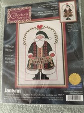 " MERRY CHRISTMAS SANTA"  41-101 JANLYNN COLLECTOR'S  COUNTED CROSS STITCH KIT