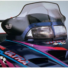 Powermadd Cobra Windshield - 13.5in. - Tint/Black Accent Graphics Snowmobile