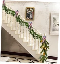 XReal Touch Norfolk Pine Garland - Artificial Faux Greenery Garlands for 9FT 2