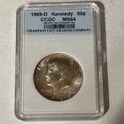 1969-D 50C 40% SILVER Kennedy Half Dollar, 12526I Tub C