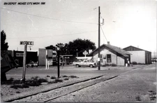 BN Railroad Train Station Depot Moxee City WA Washington Vintage Pickup Postcard