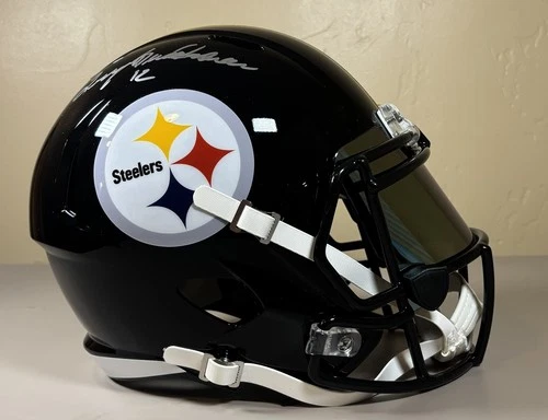 Terry Bradshaw signed Steelers Full Size rep Helmet w/visor Beckett COA