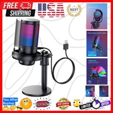 Gaming Microphone for PC: USB Mic for Podcasts Videos Streaming - Condenser...