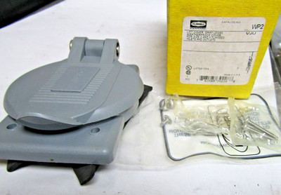  NEW HUBBELL OUTLET LIFT COVER SIZE 2 & 3 FLANGED WEATHERPROOF COVER WP2 3D464