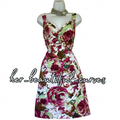 KALEIDOSCOPE WUNDERSCHÖNES PARTYKLEID MIT BLUMENDRUCK GRÖSSE 18