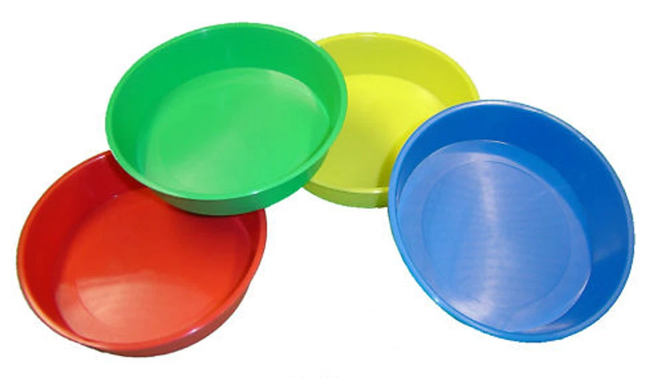 MAJOR BRUSHES 4 vassoi ciotole da dito in plastica per pittura miscelazione acqua colla vasi artigianali perline scuola