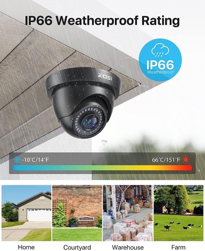 ZOSI 5MP Lite CCTV Security Camera System 1080P 8CH H.265+ DVR Home Outdoor 2TB - Picture 10 of 15