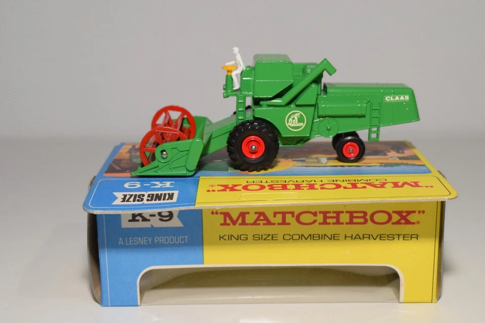 B11 1:43 MATCHBOX KINGSIZE K-9 K9 K 9 MÄHDRESCHER GRÜN MIB SELTEN! - Bild 2 von 4
