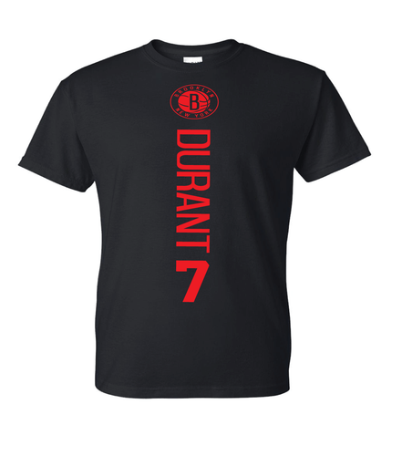 Brooklyn Nets Kevin Durant 7 Vertical T-Shirt - All Design Colors & Sizes S-5XL - Picture 22 of 25