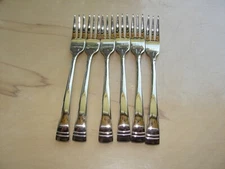 6 Pcs Lenox 18/10 Stainless Flatware Cocktail Forks URBANE