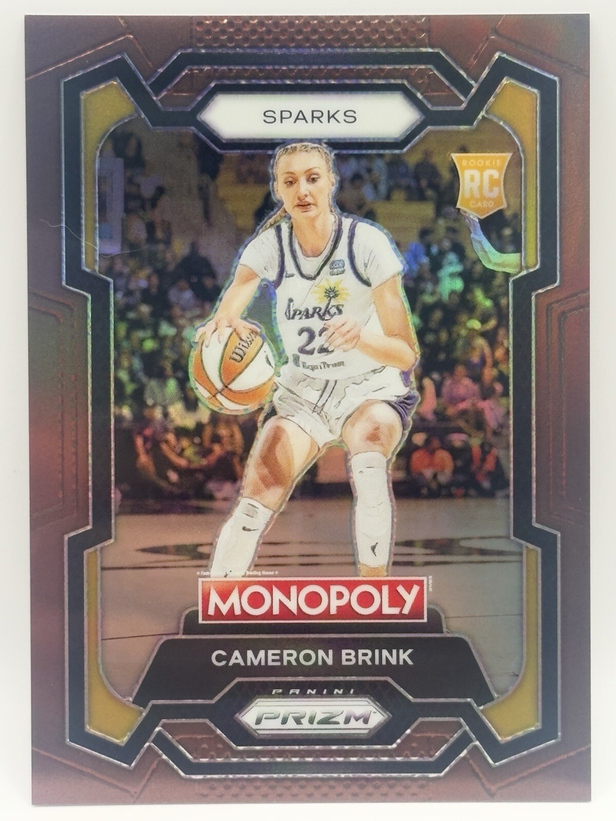 Cameron Brink 2024 Prizm WNBA Monopoly RC Brown #39 /249 Los Angeles Sparks
