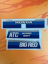 1984 Honda ATC200ES Big Red R Fender Decals Sticker 84  ATC 200ES 3pc set HB103
