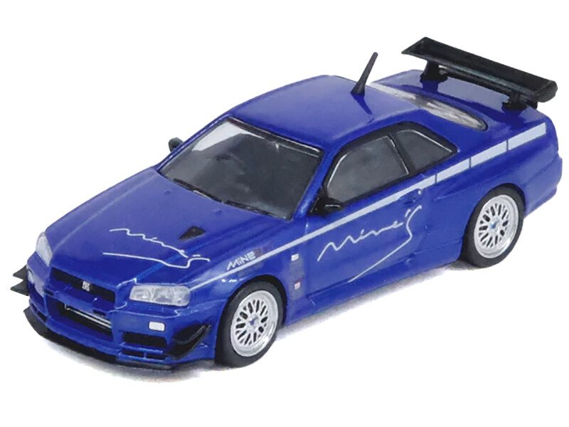 1/64 スカイライン NISSAN GT-R GTR R34 SKYLINE Nissan Skyline GT-R R34 V Spec II 1:64 Scale Diecast Model