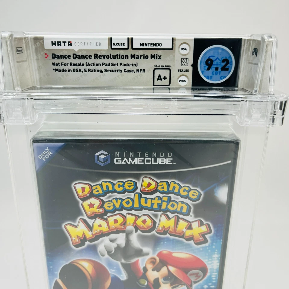 Dance Dance Revolution Mario Mix - Nintendo GC GameCube, NFR Sealed WATA 9.2 A+ - Image 2 of 4