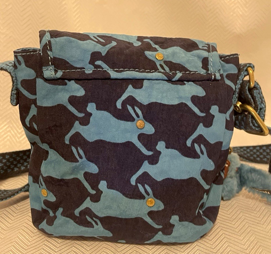 KIPLING Azure Blue 'Rabbit' Pattern Shoulder Bag … - image 7