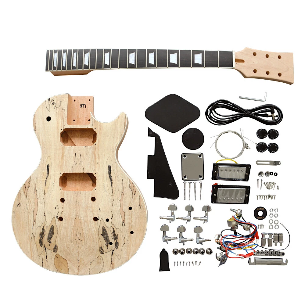 Coban Guitars DIY Guitar Kit LP711B Bolt on Neck Chrome Hardware