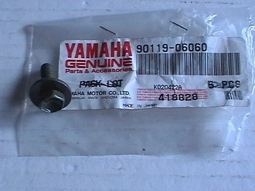 ORIGINAL Yamaha M6x18 SECHSKANTKOPFBOLZEN & WASCHMASCHINE 90119-06060 PW CA CE CG CH CW 50 80