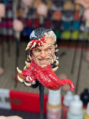 1/12 Painted Anime Eddie Brock Venom Head Sculpt Fit 6'' ML Action