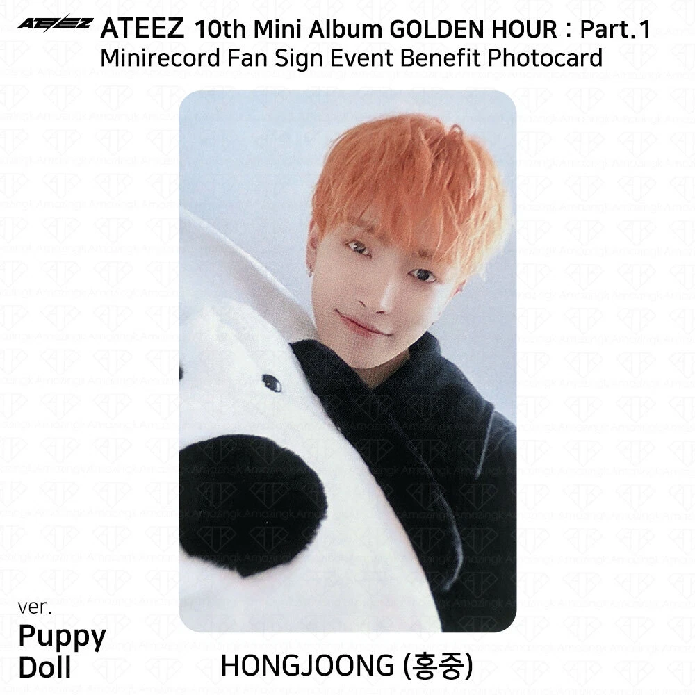 Hongjoong - GOLDEN HOUR : Part.1 Fansign photocard photocard