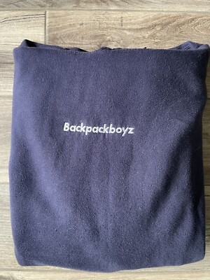 RARE Backpack Boyz 5 Points Navy Blue Embroidered Hoodie Adult XL