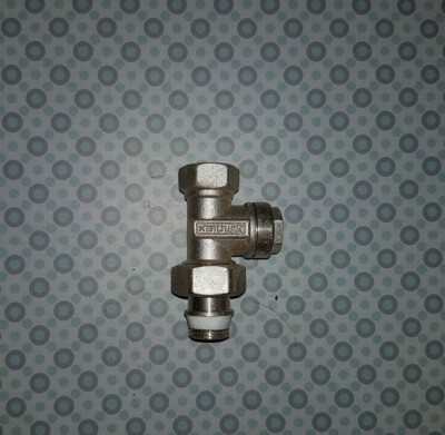 SIMPLEX Rücklaufverschraubung vernickelt, Durchgangsform 3/8'' x 3/8''regulierbar 