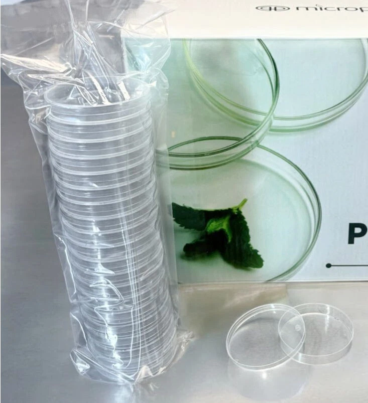 Microppose Petri Dishes 90mm x 15mm Plates W/ Vented Lid, Sterile 500-Pack Case - Image 2 of 4