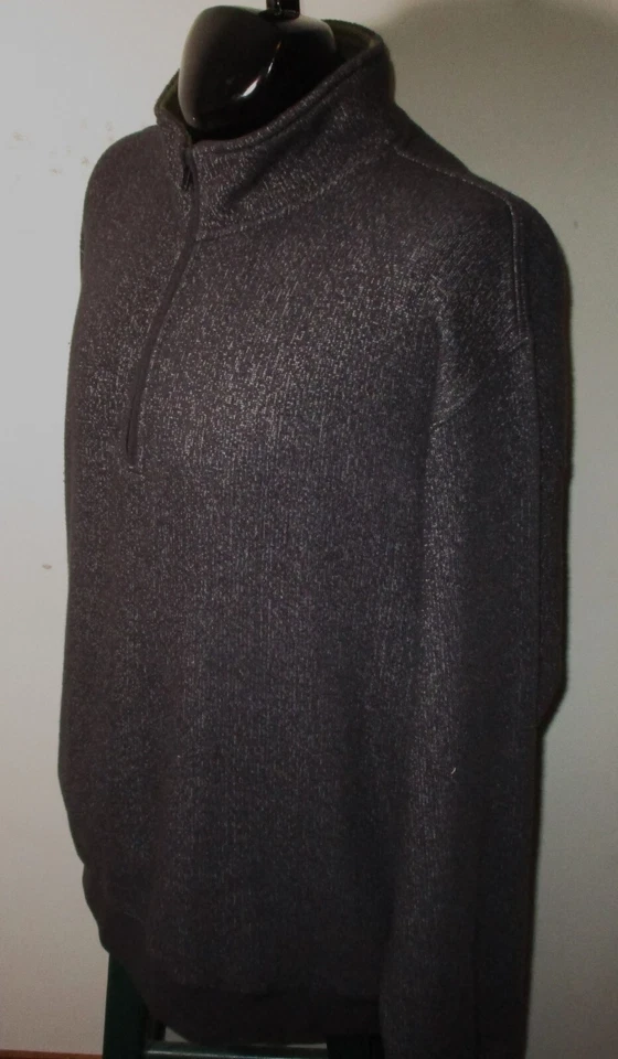 ORVIS Purple Long Sleeve 1/2 Zip Mock Neck Sweatshirt Men's Size XL - Image 4 of 4