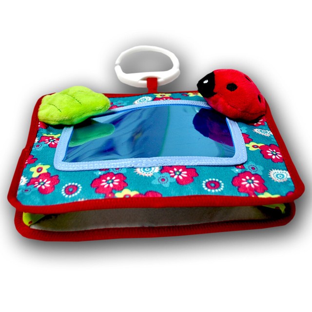 Baby Plush Crib and Floor Mirror Toy Kids Toddler Activity Educational