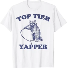 Vintage Top Tier Yapper Meme T Shirt Retro Cartoon T-Shirt, Hoodie, Sweatshirt