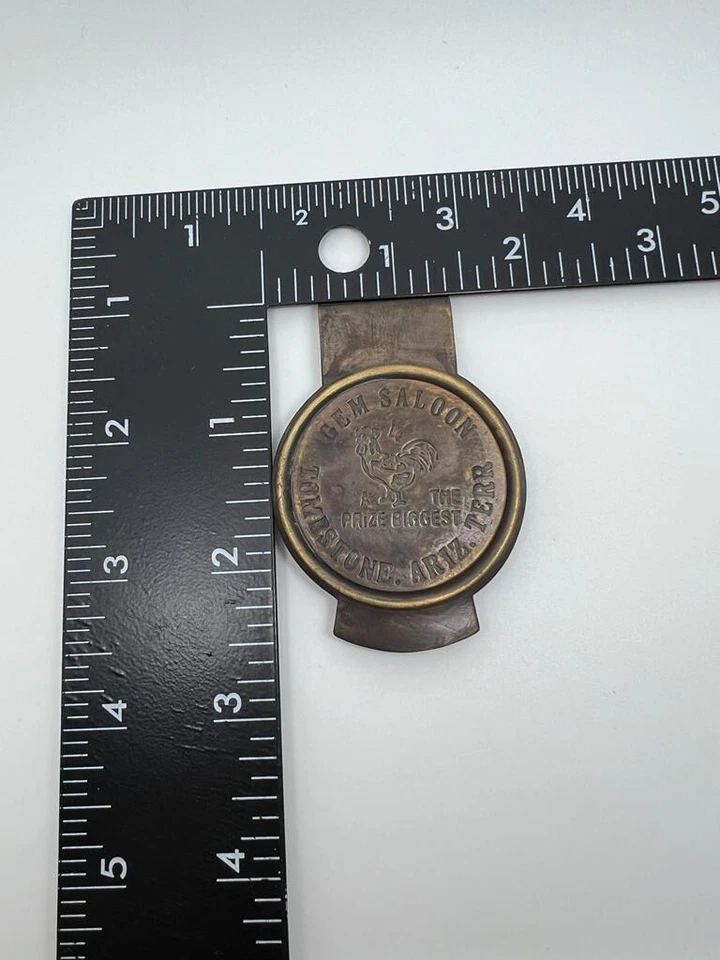 Cartera de dólar en efectivo oxidada vintage clips de dinero salón de gemas y buena para un tornillo Foto 3 de 4