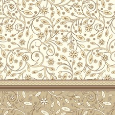 Two Individual Paper Luncheon Decoupage Napkins Fall Leaves Floral Pattern