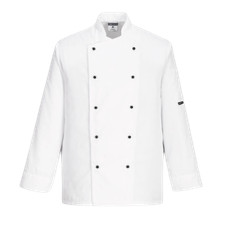 Portwest Somerset Chefs Jacket Catering Cooking Industry Kitchen Chef Coat C834