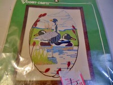 Vogart 2311 "Duck Pond" Crewel Creative Stitchery Kit Size 8" x 10" Date 1982
