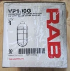 RAB 1/2" Vaporproof Pendant W/ Glass Globe Wire VP100G