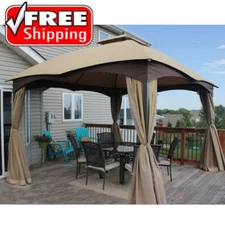 Gazebo Replacement Canopy 10x12 Tent Cover Top 12S004B Premium Fits Allen Roth