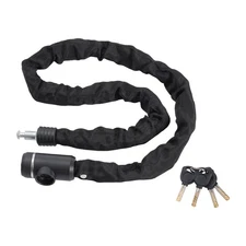 Uimoso Bike Chain Lock 3.94 Ft Combination Bicycle Chain Lock with 3 Keys 10mm
