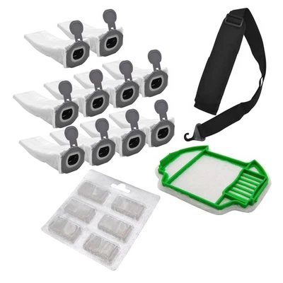 FSPRODUKTE Staubsauger Beutel Filter Duft Tragegurt passend Vorwerk Kobold VK7 VK 7 FP7