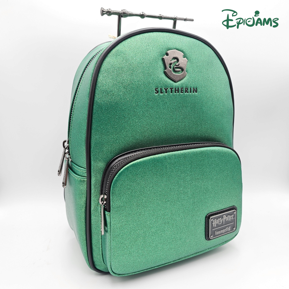 Loungefly Harry Potter Slytherin Elder Wand Mini Backpack Loungefly Harry Potter Slytherin Elder Wand Mini Backpack  main image 2
