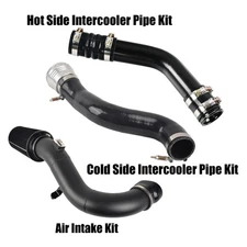 For 2017-2019 Ford 6.7 6.7L Cold & Hot Side Intercooler Pipe & Air Intake Kit