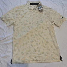 Nike Shirt Men’s M Blue Yellow Golf Dri-Fit Tour Rake Line Performance FD5739