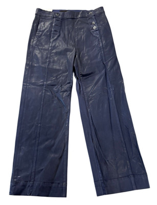NEW Joe's Jeans Womens The Savannah Wide Leg Crop Coated Jeans Blue Size 29 NWT