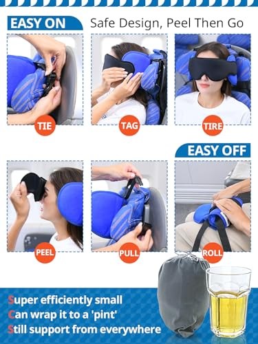Comfortable Light Grey Travel Neck Pillow for Long Flights and Airplane Travel Comfortable Light Grey Travel Neck Pillow for Long Flights and Airplane Travel