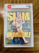 2024 Caitlin Clark RC PSA 9.6 SLAM GOLD Metal Magazine Serial # 77 /94 RARE 252