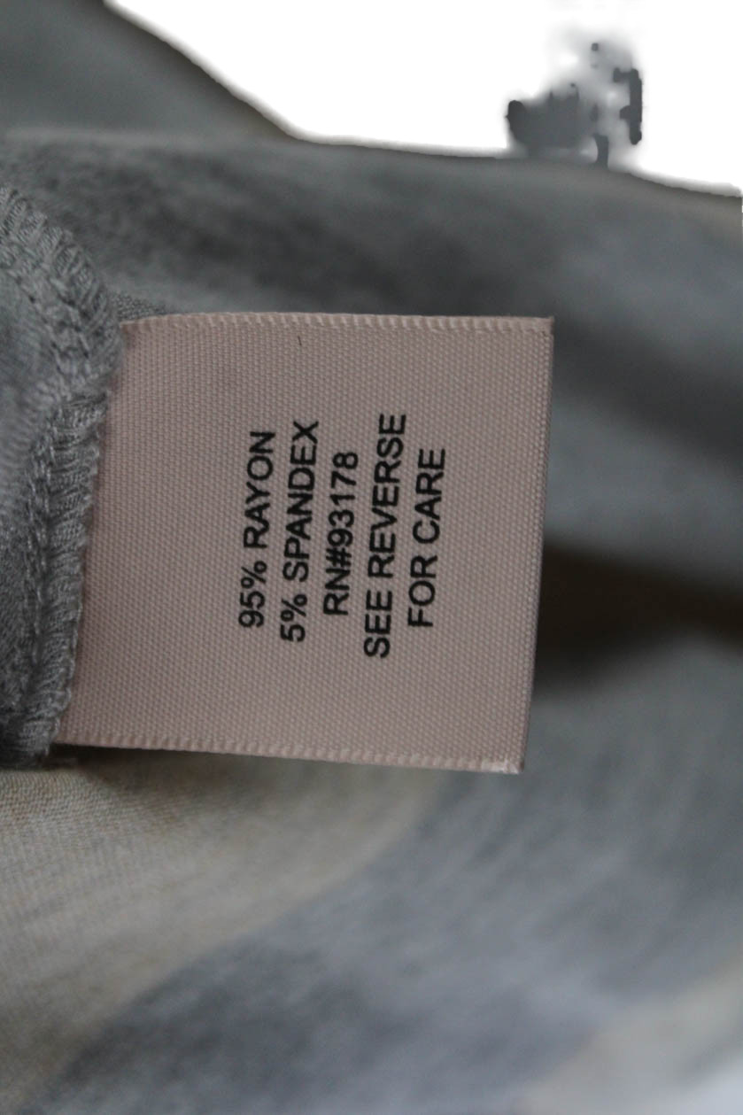 philosophy Womens Basic Beige Geometric Striped T… - image 4