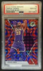 2019-20 Panini Mosaic LeBron James Reactive Blue #8 Lakers PSA 10 GEM MINT