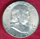 1952-S FRANKLIN SILVER HALF DOLLAR **CHOICE BRILLIANT UNCIRCULATED** SHIPS FREE!